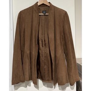 Eileen Fisher 100% Goat Suede Jacket